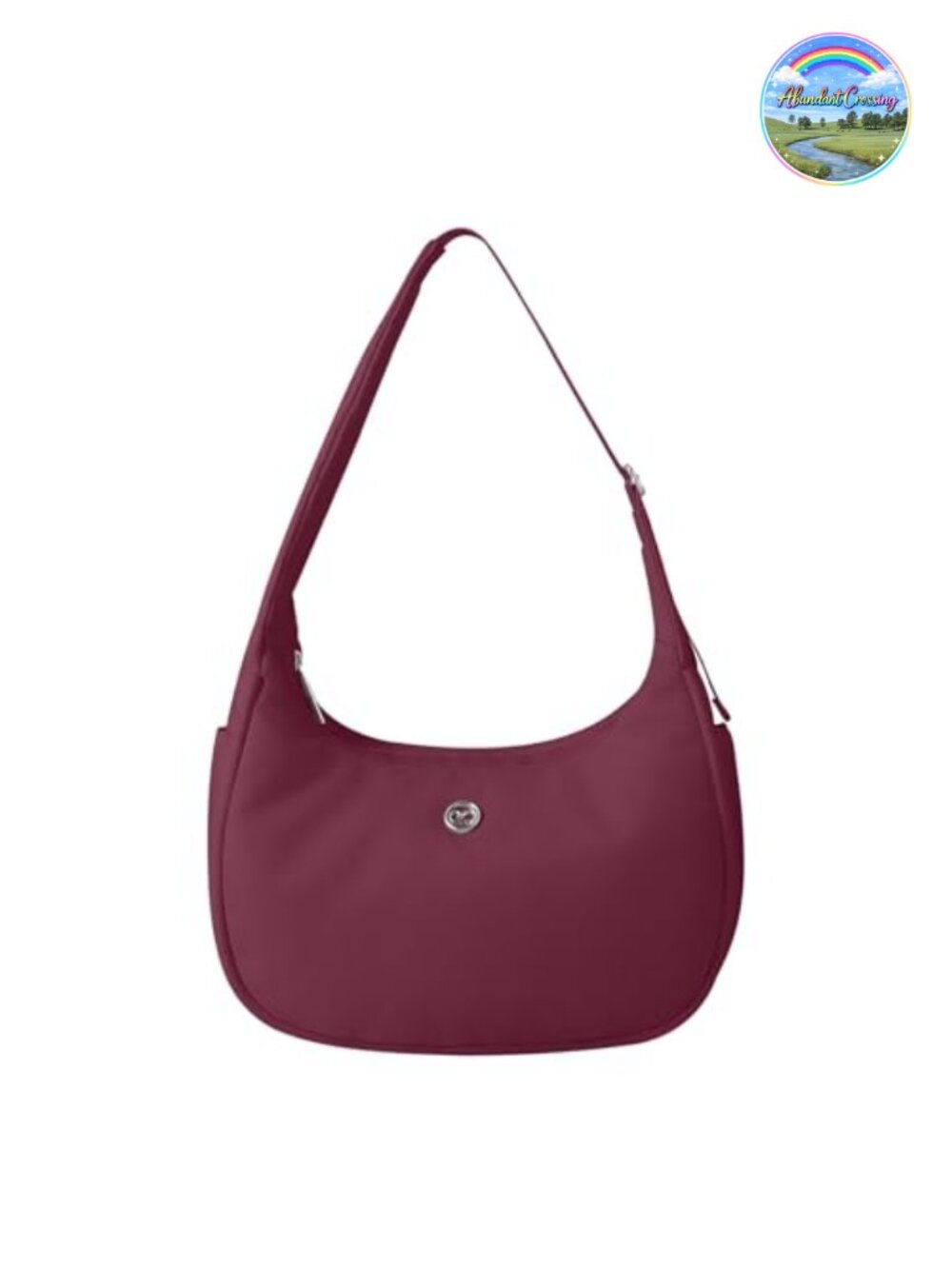 Water-Repellent Nylon Crescent Hobo Shoulder Bag Mini Underarm Purse